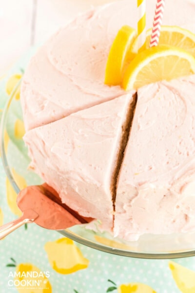 Pink Lemonade Cake - Amanda's Cookin' - Cake & Cupcakes