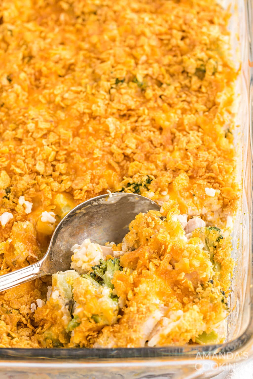 Chicken Broccoli Rice Casserole - Amanda's Cookin' - Casseroles