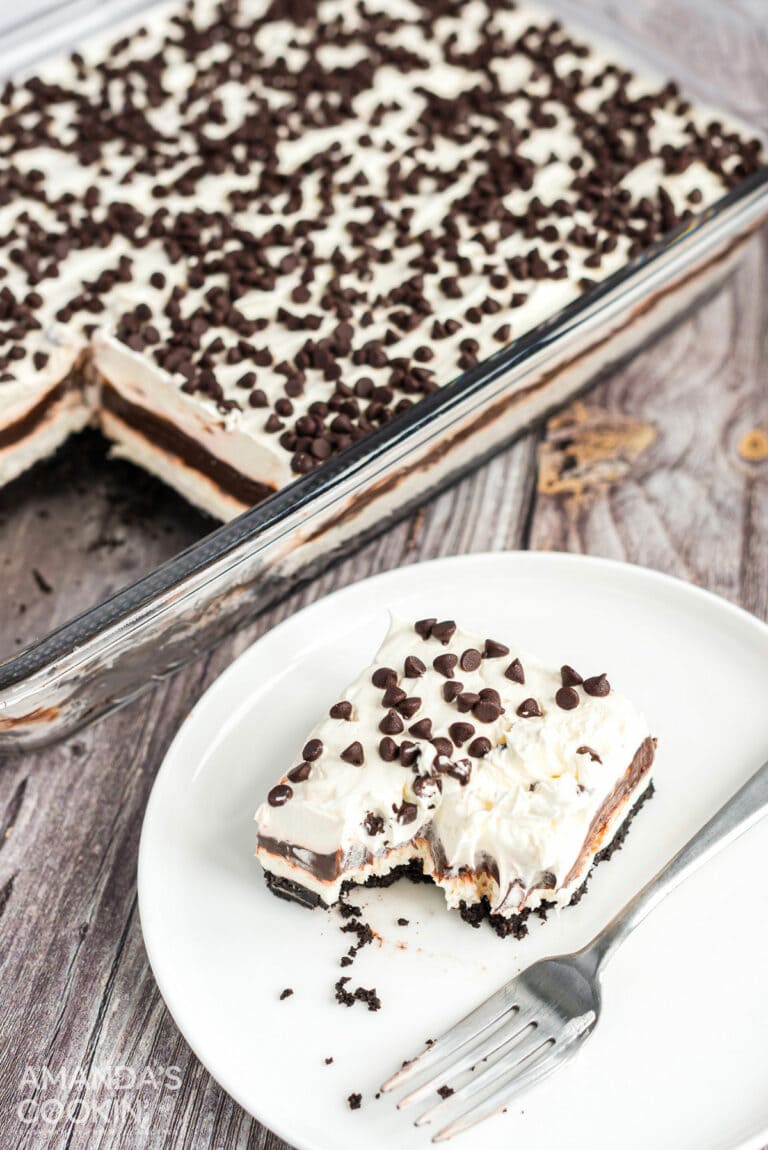 Chocolate Lasagna Recipe Amanda's Cookin' One Pan Desserts