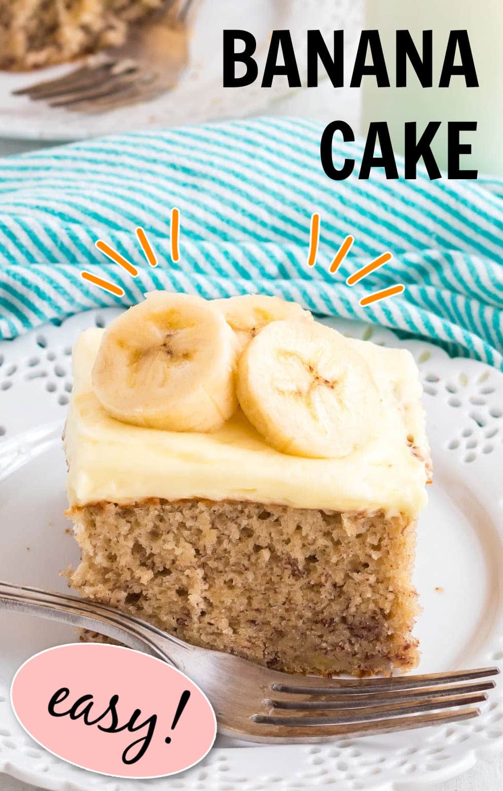 Easy Banana Cake Amandas Cookin Cake And Cupcakes