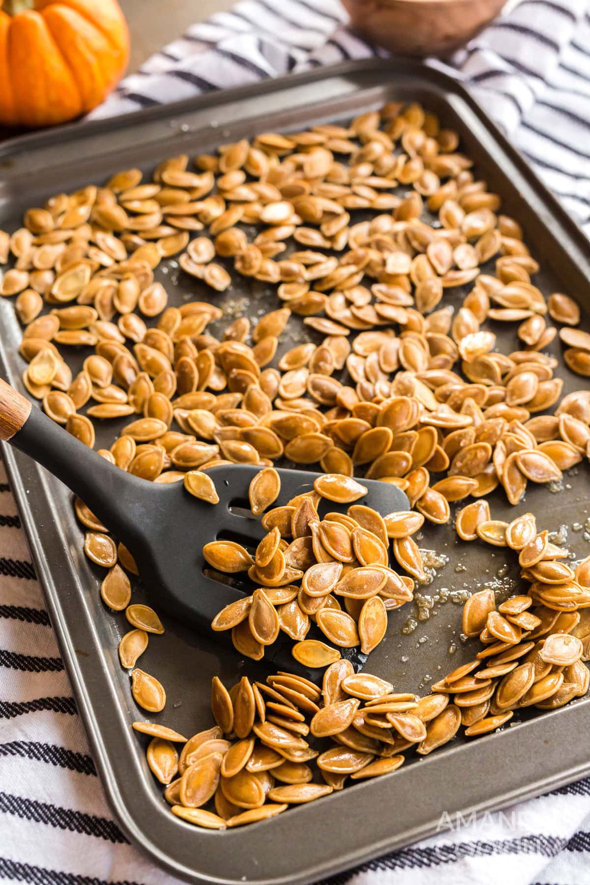 Roasted Pumpkin Seeds Amanda s Cookin Other Snacks