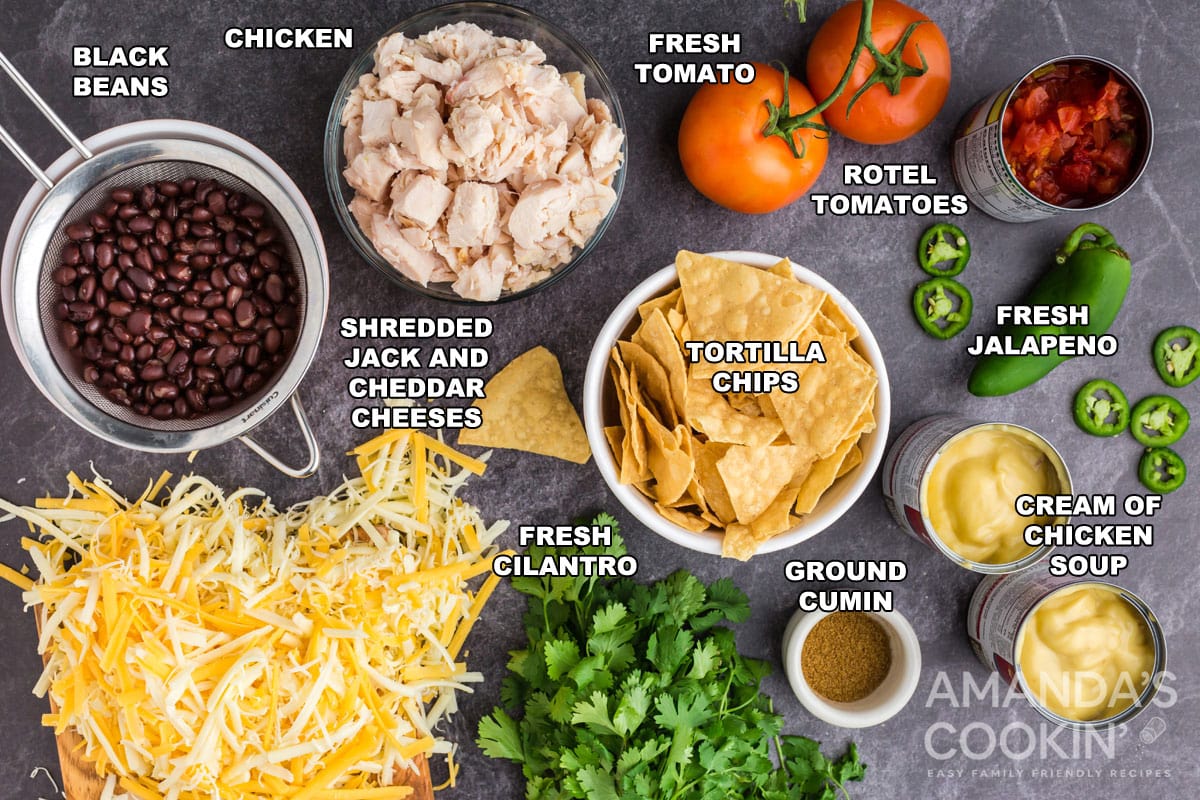 Mexican Chicken Casserole - Amanda's Cookin' - Casseroles