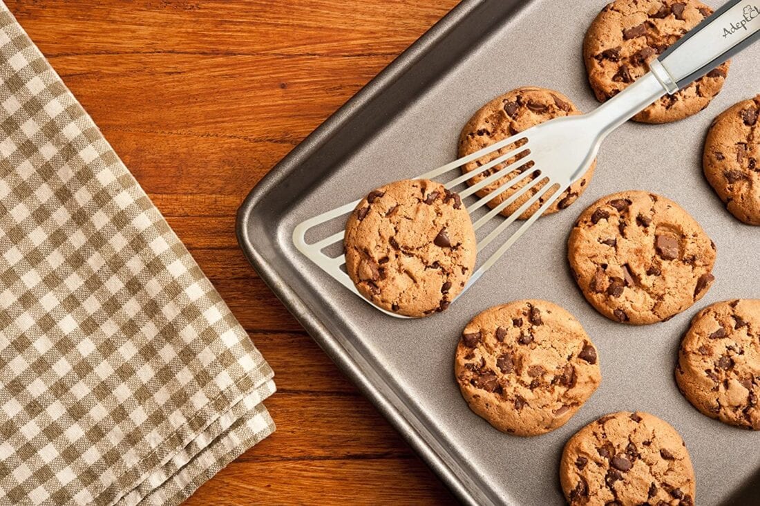 cookies and spatula