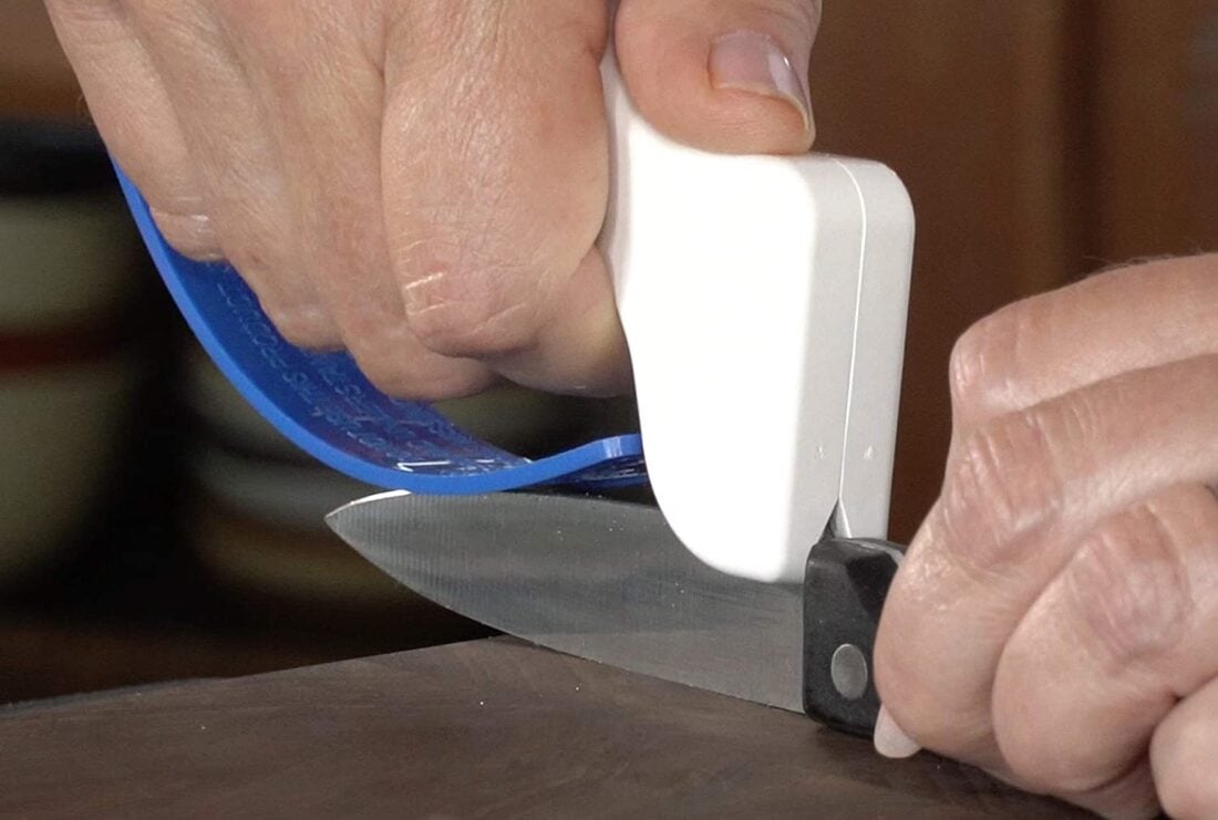 sharpening a knife