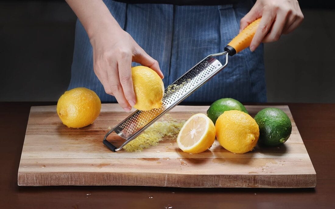 zesting a lemon