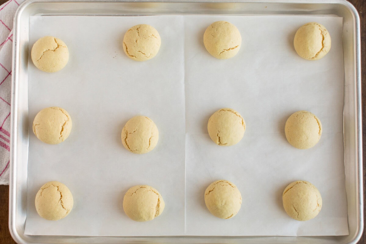 baked cookies on pan