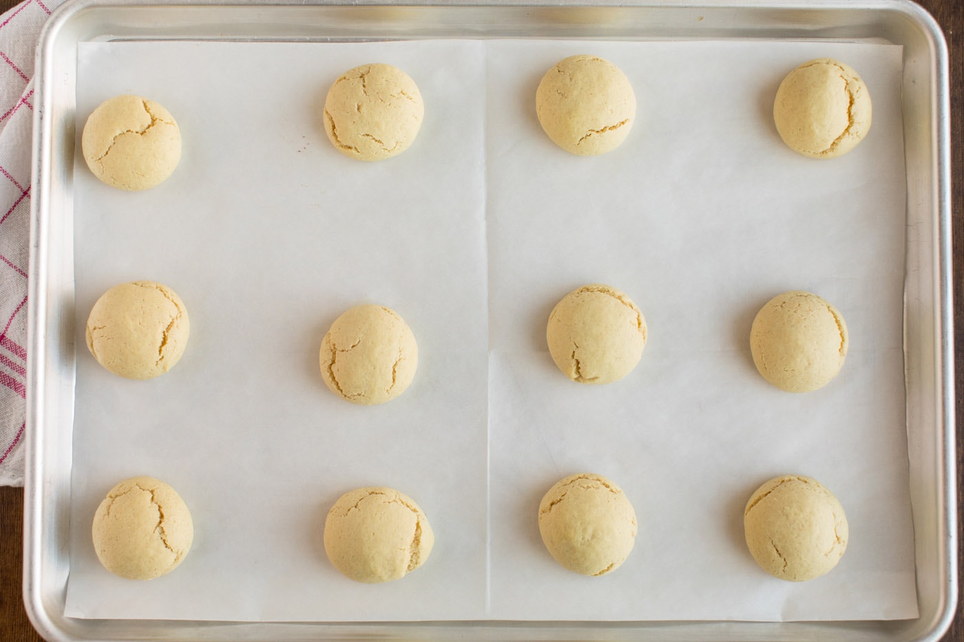 baked cookies on pan