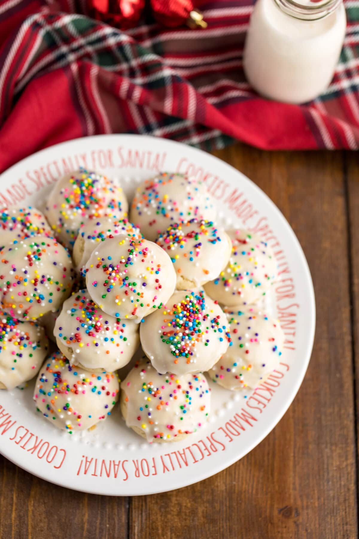 plate of Italian Anisette Cookies