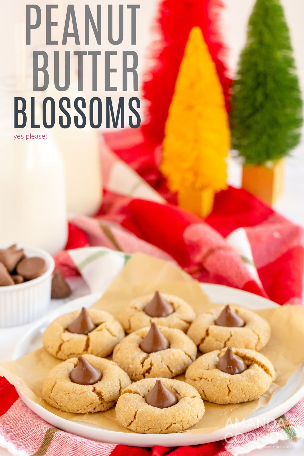 Peanut Butter Blossoms - Amanda's Cookin' - Cookies, Brownies, & Bars