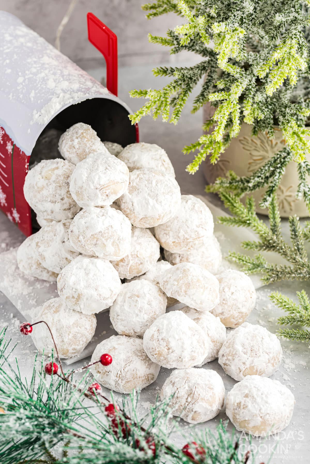 Snowball Cookies Amandas Cookin Christmas Cookies 8826