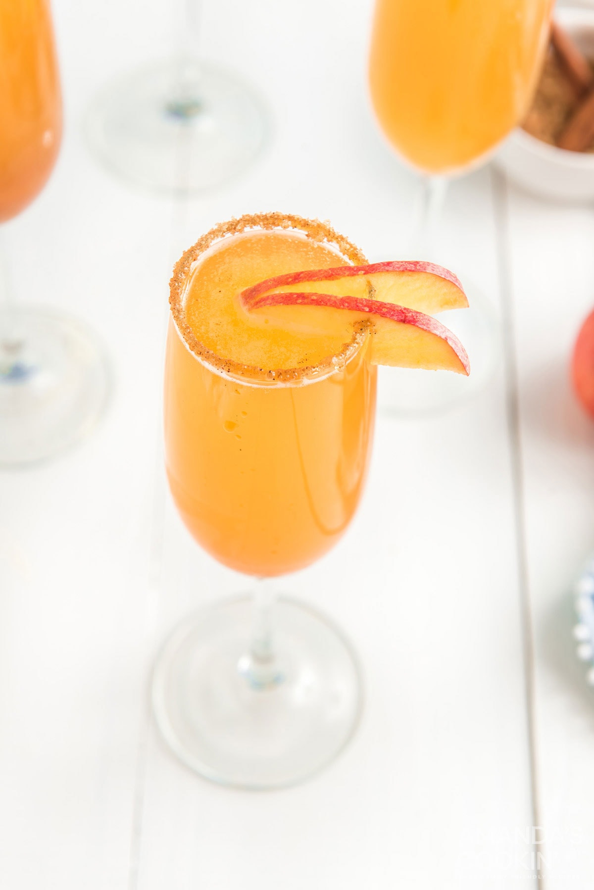 Caramel Apple Mimosas Amanda's Cookin' Cocktails