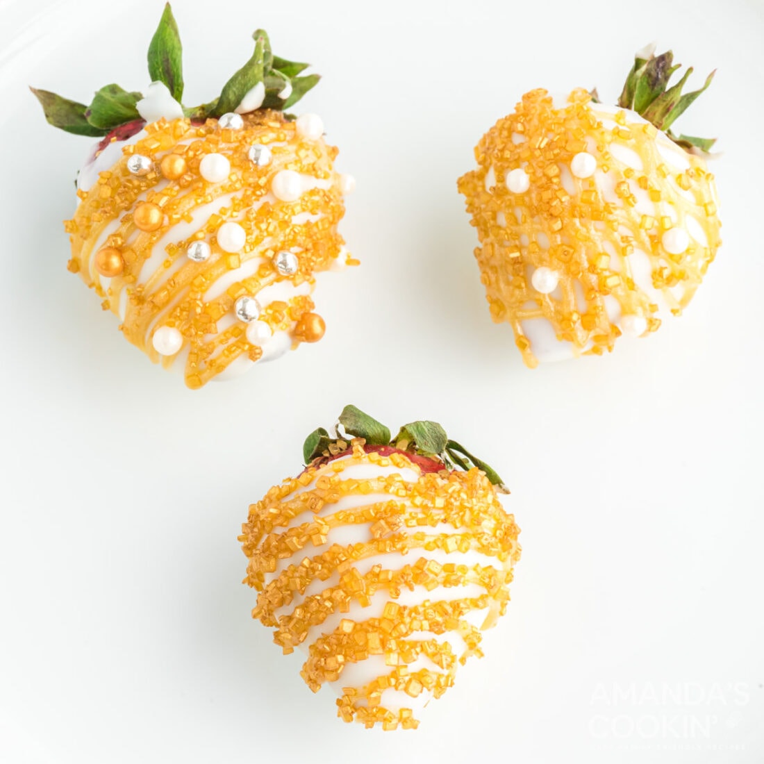 decorated strawberries