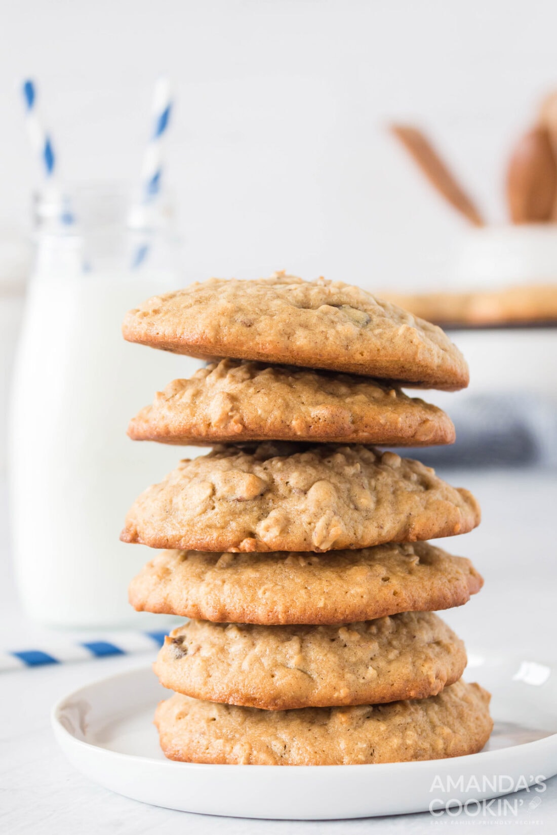 stack of Oatmeal Cookies