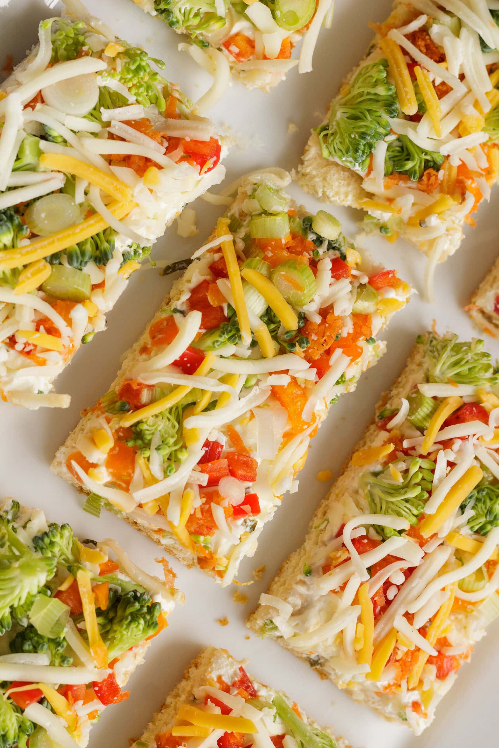 Veggie Pizza Party Appetizer - Mom On Timeout