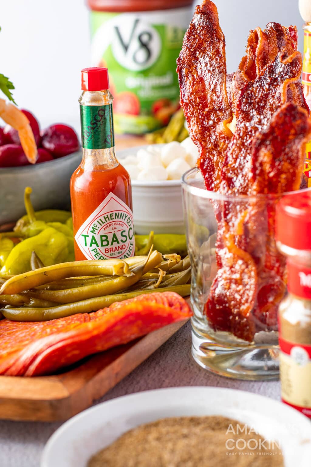 Bloody Mary Charcuterie Board - Amanda's Cookin' - Apps & Finger Foods