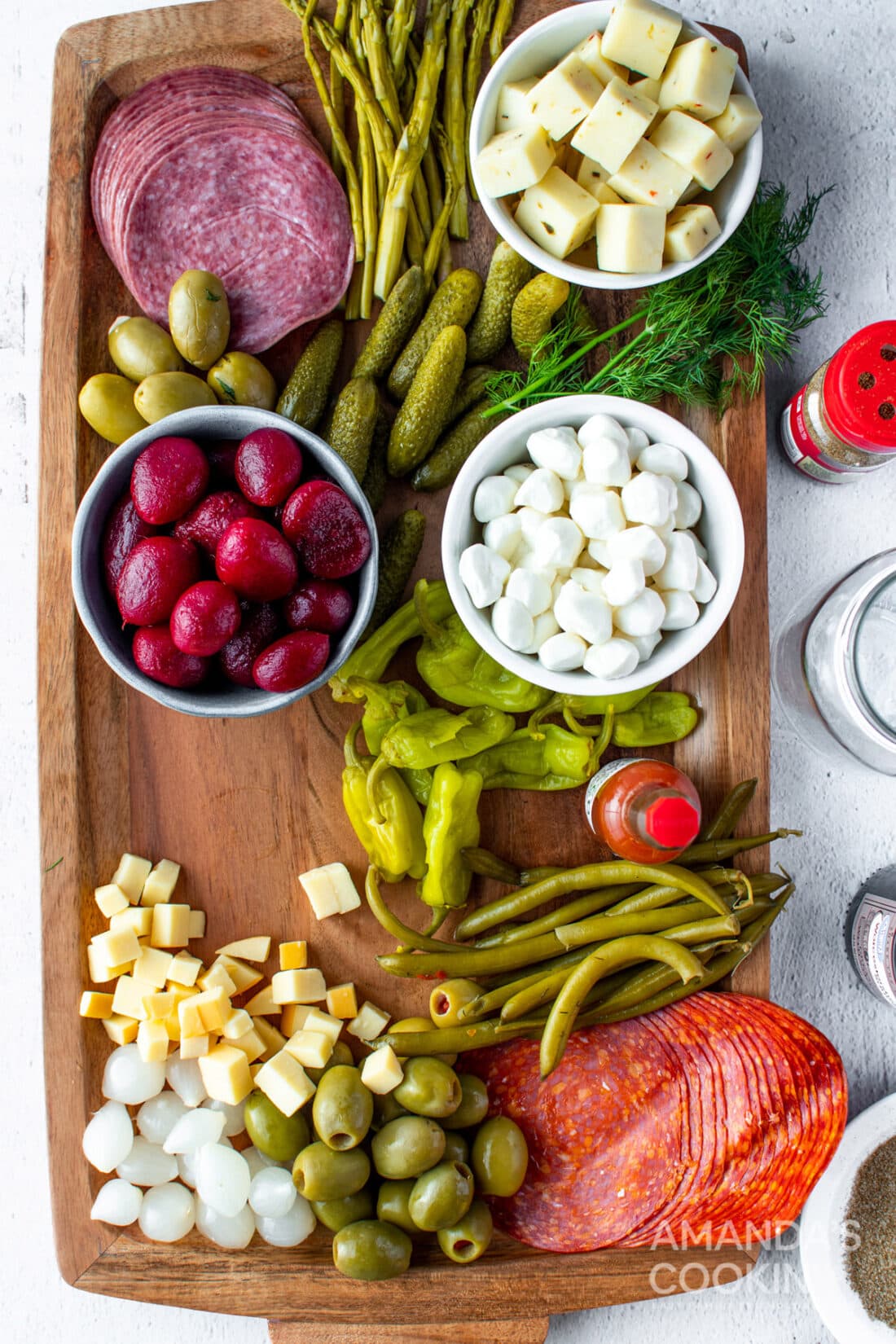 Bloody Mary Charcuterie Board - Amanda's Cookin' - Apps & Finger Foods