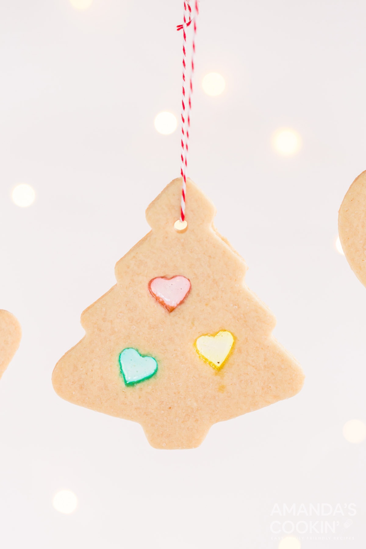 stained glass cookie ornament