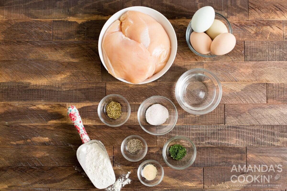 ingredients needed to make air fryer chicken nuggets