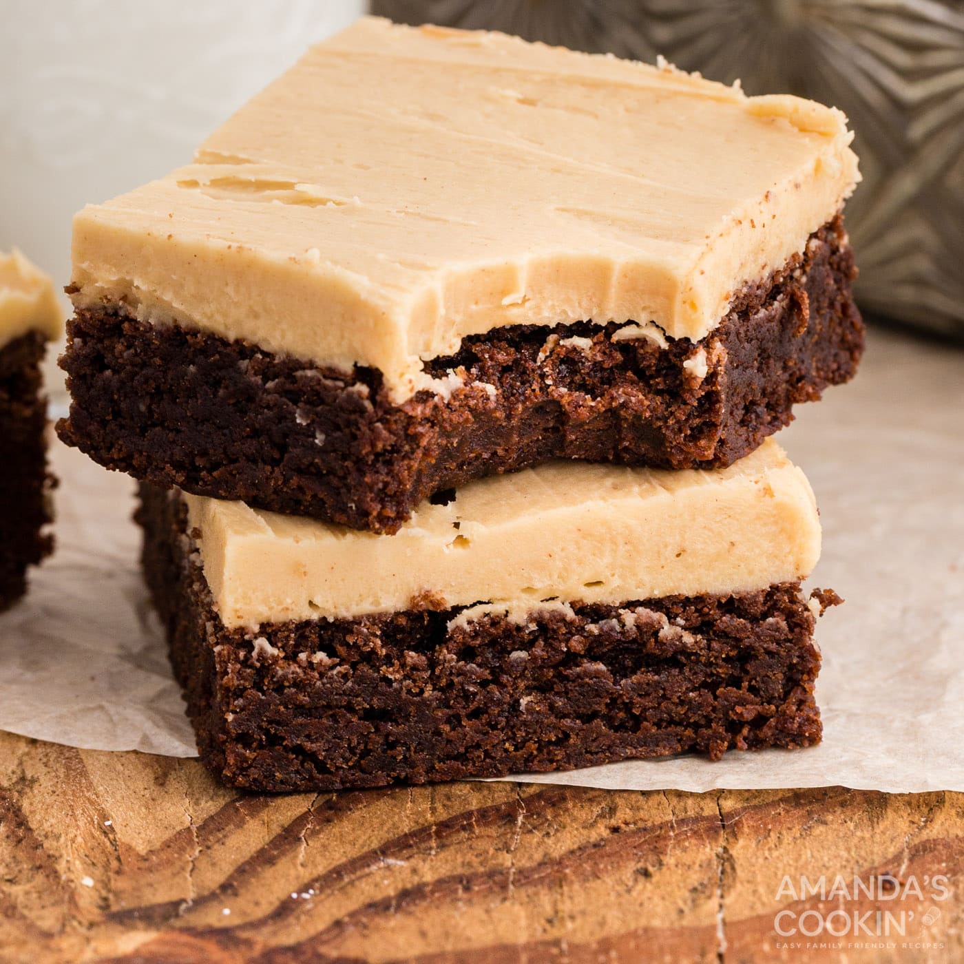 Fudge Brownies With Peanut Butter Frosting RC 