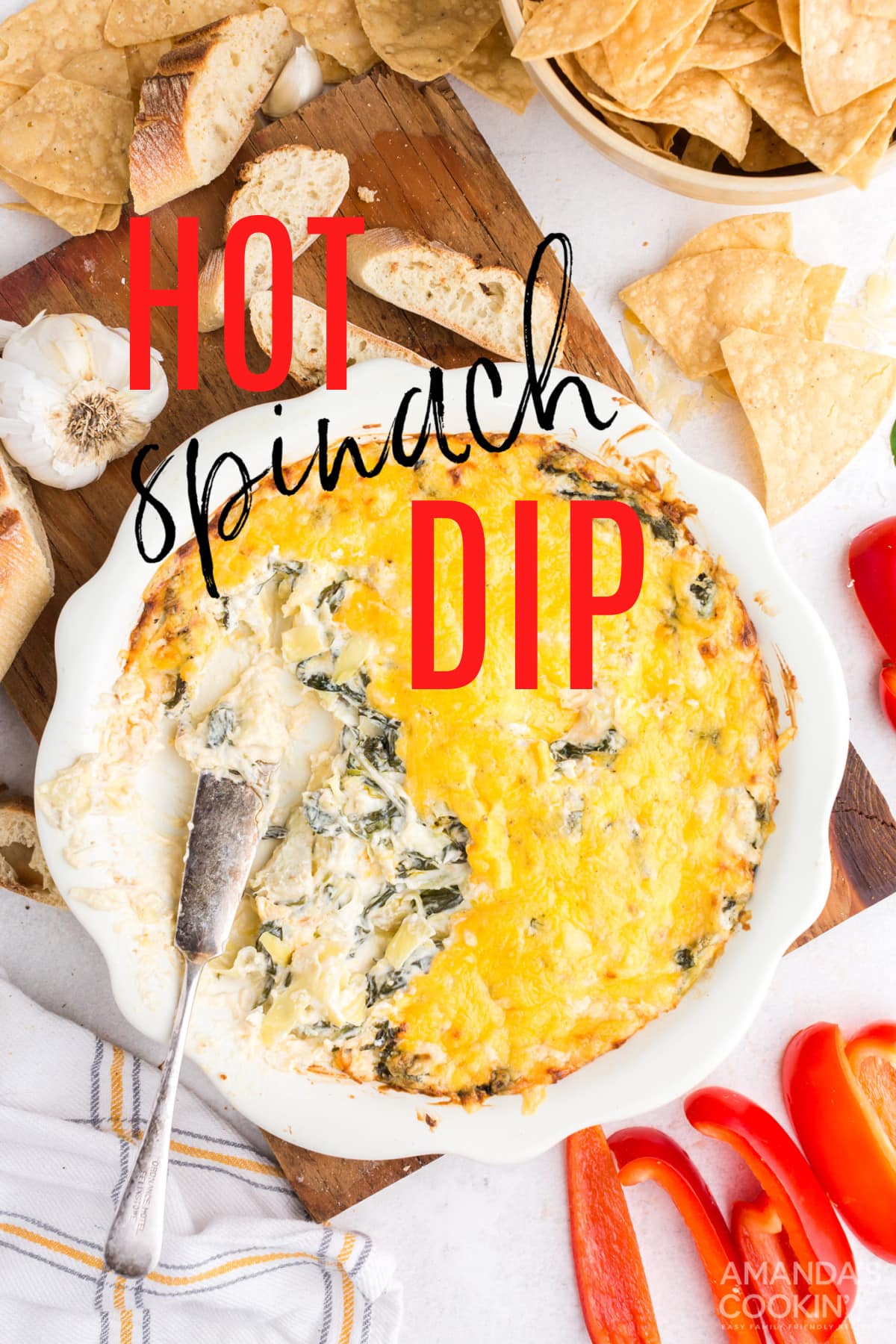 Hot Spinach Dip Amanda's Cookin' Dips & Spreads