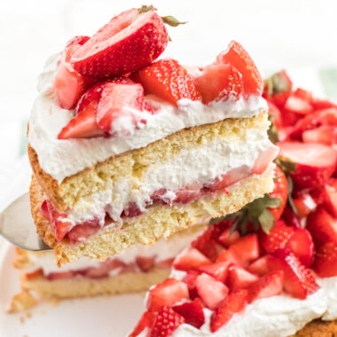 slice of strawberry shortcake