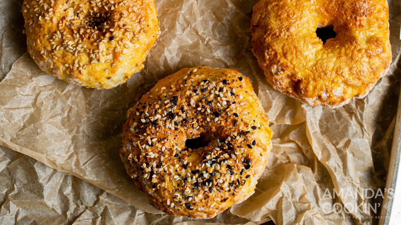 How to Make Air Fryer Bagels Amanda's Cookin'
