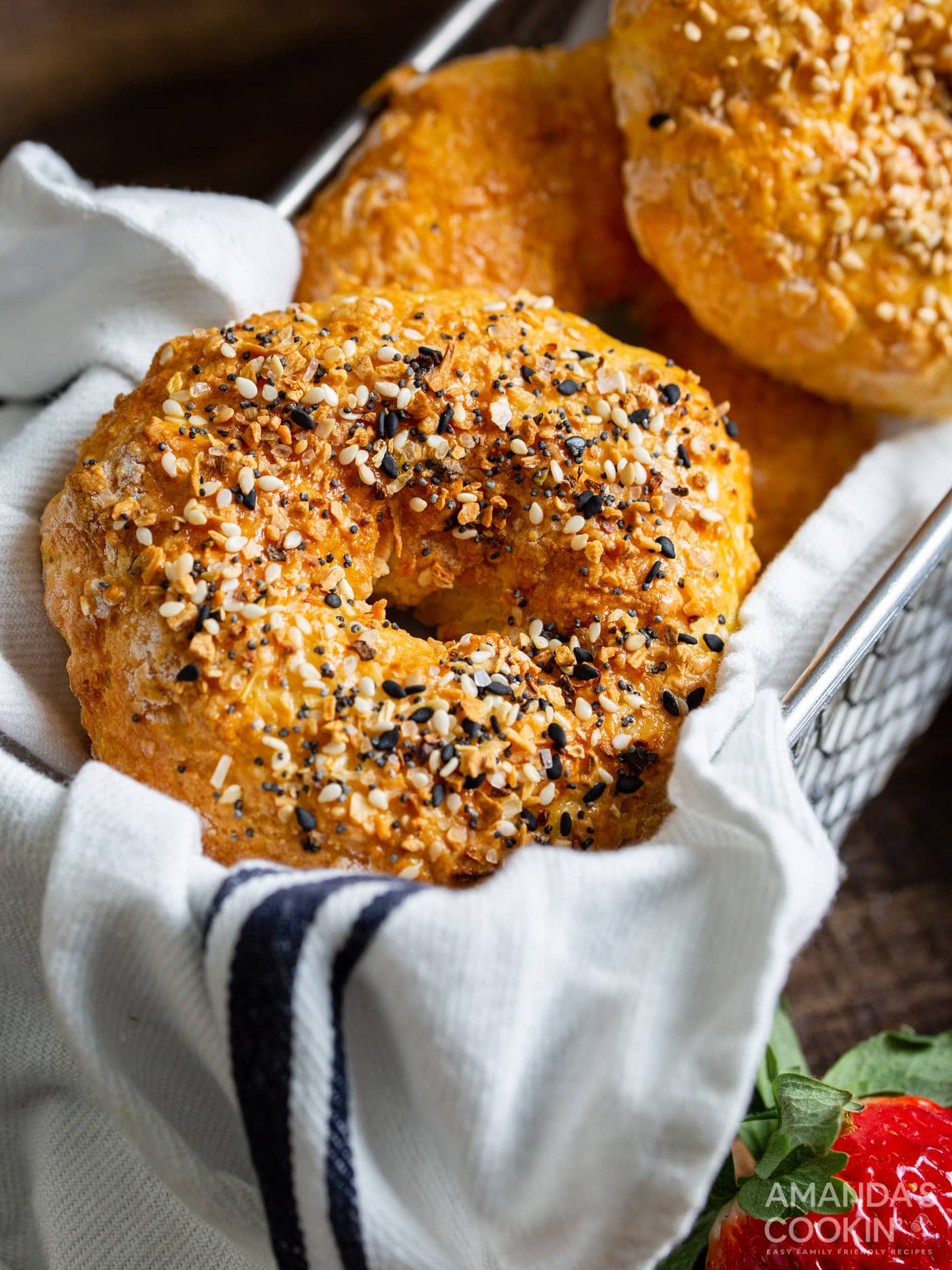 How to Make Air Fryer Bagels Amanda's Cookin'