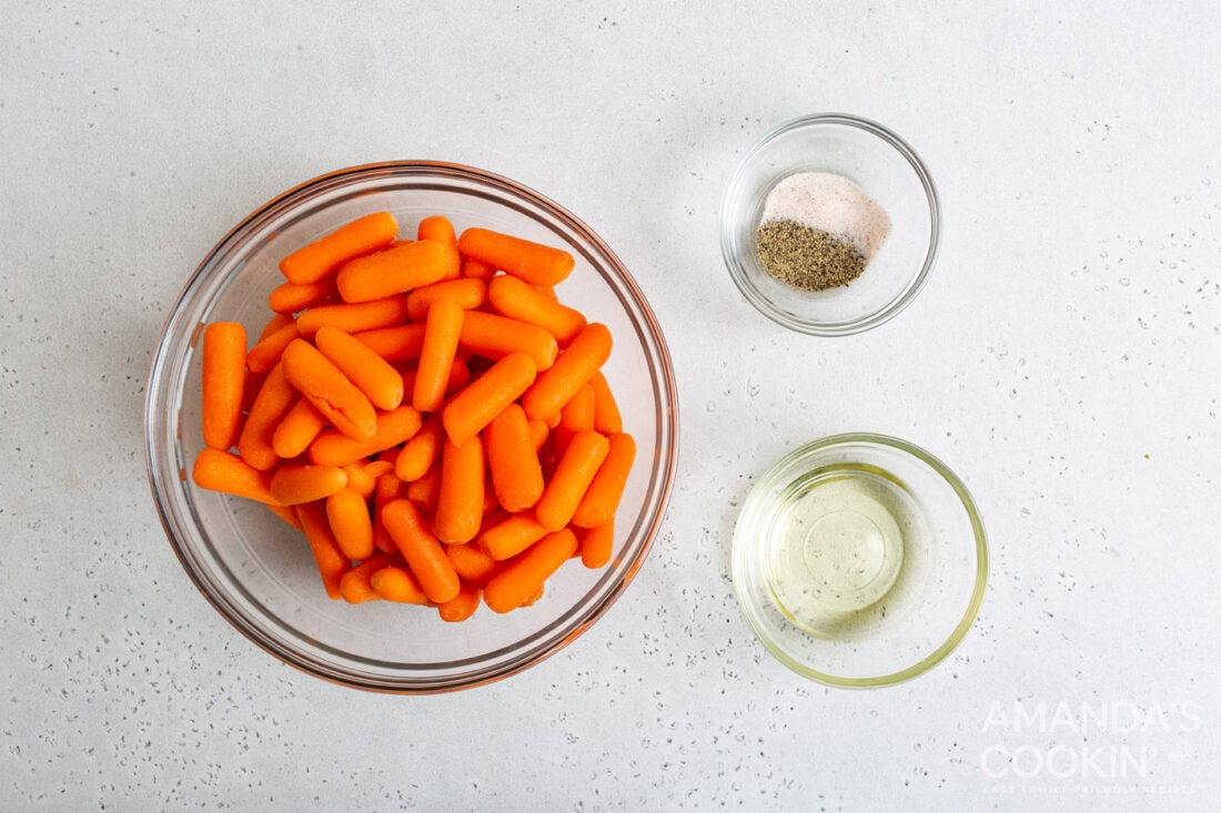 ingredients for making air fryer carrots