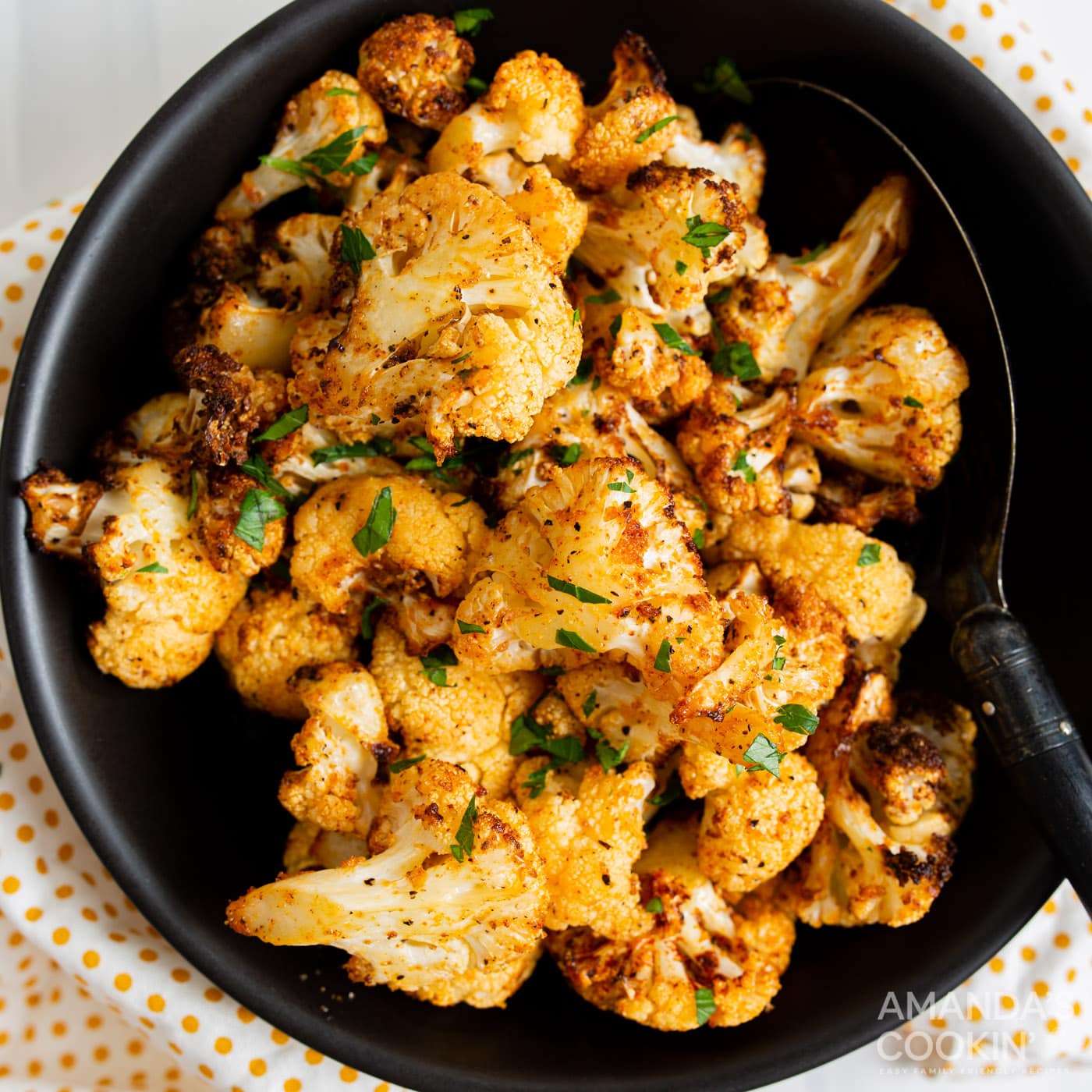 Air Fryer Cauliflower - Amanda's Cookin' - Air Fryer Recipes