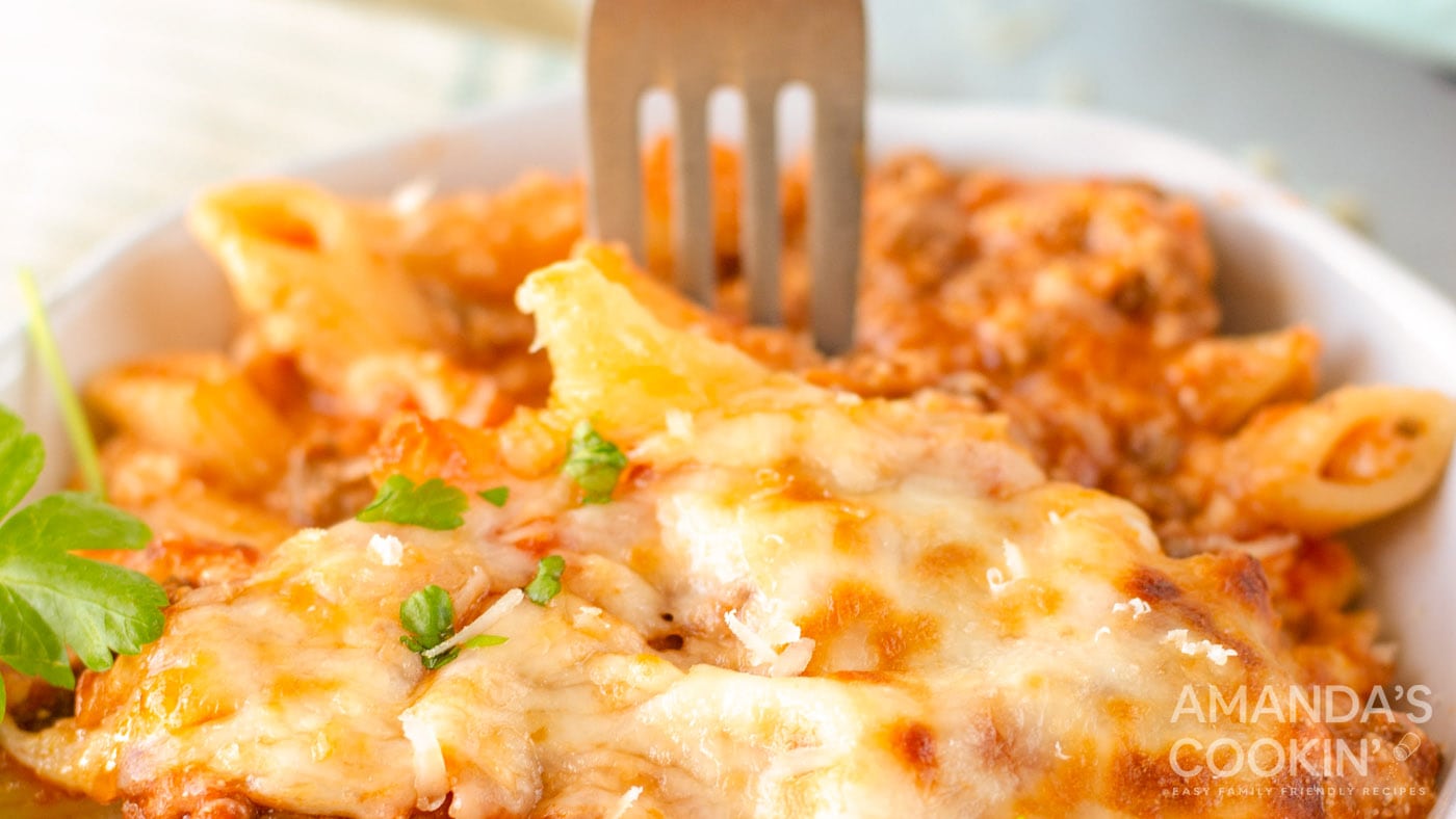 Baked Ziti Amanda's Cookin' Pasta