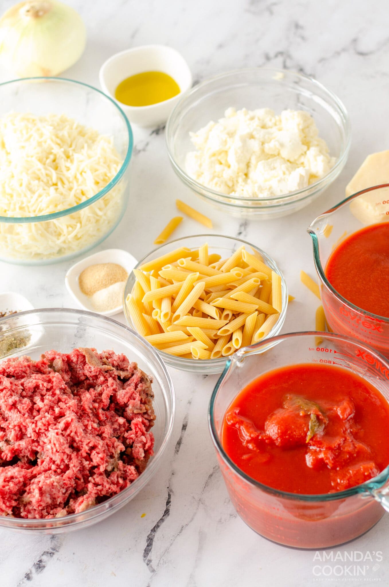 ingredients for baked ziti