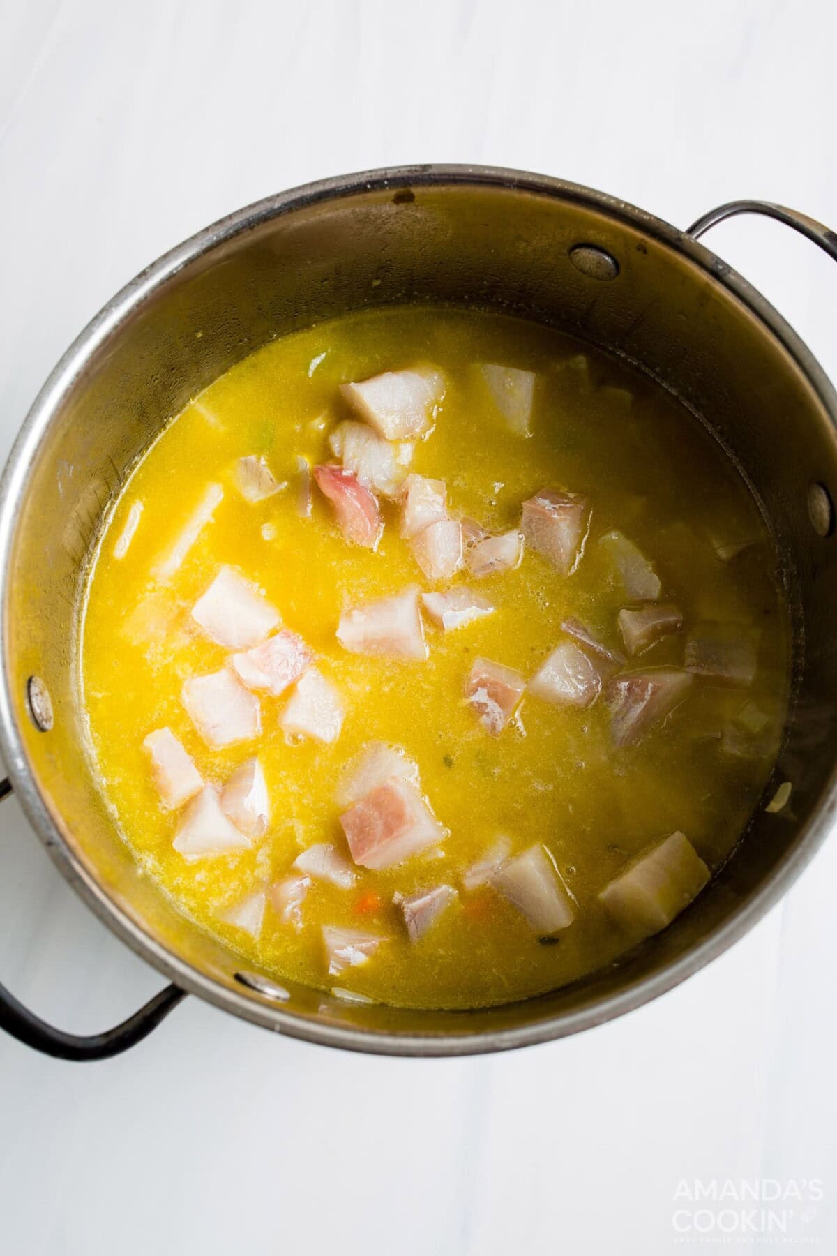 fish in soup stock
