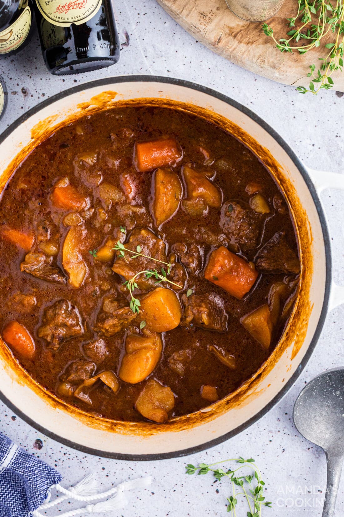 pot of irish beef stew