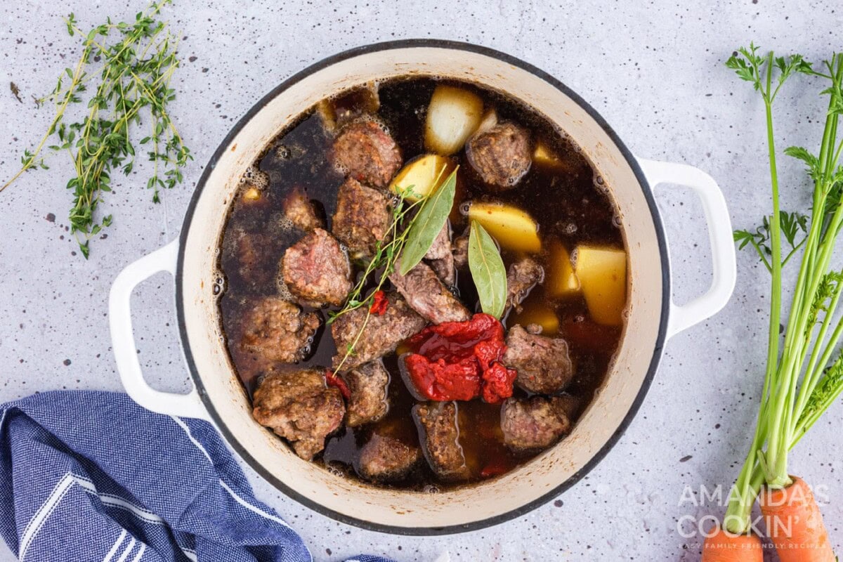 beef stew in a pot