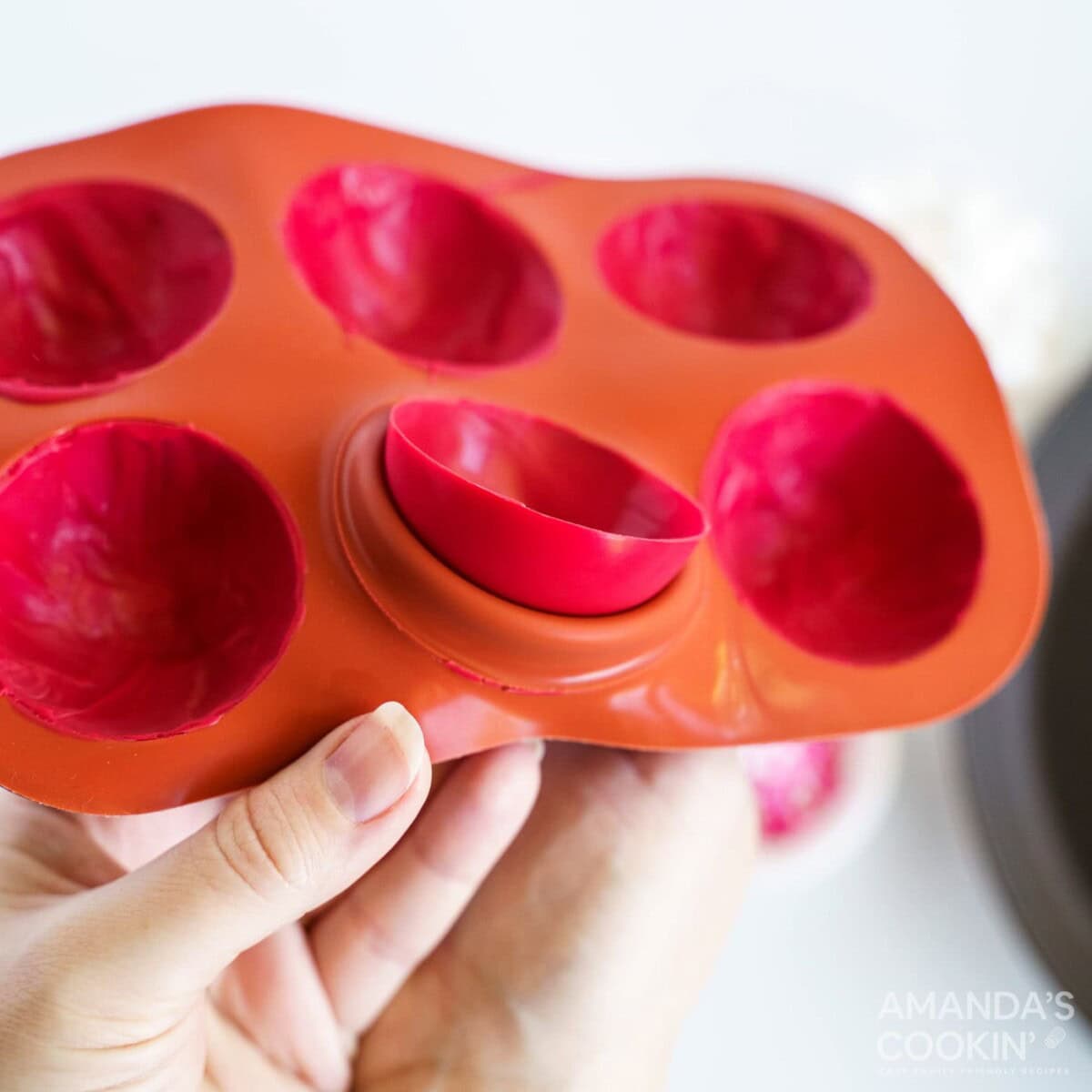 removing candy from mold