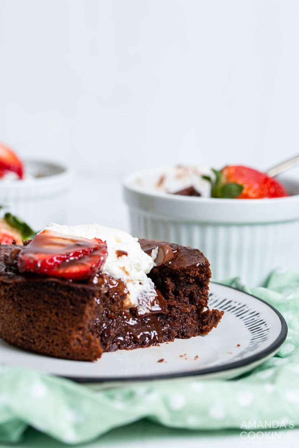 Air Fryer Brownies - Amanda's Cookin' - Air Fryer Recipes