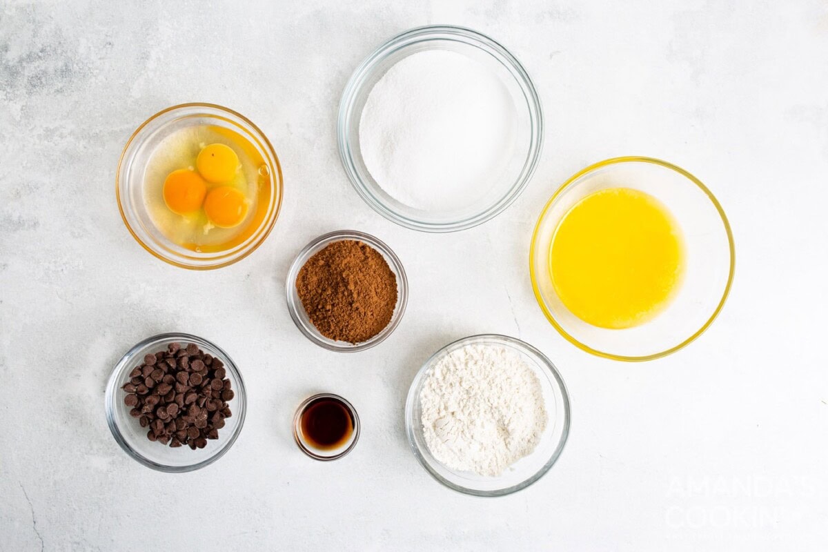 ingredients for air fryer brownies