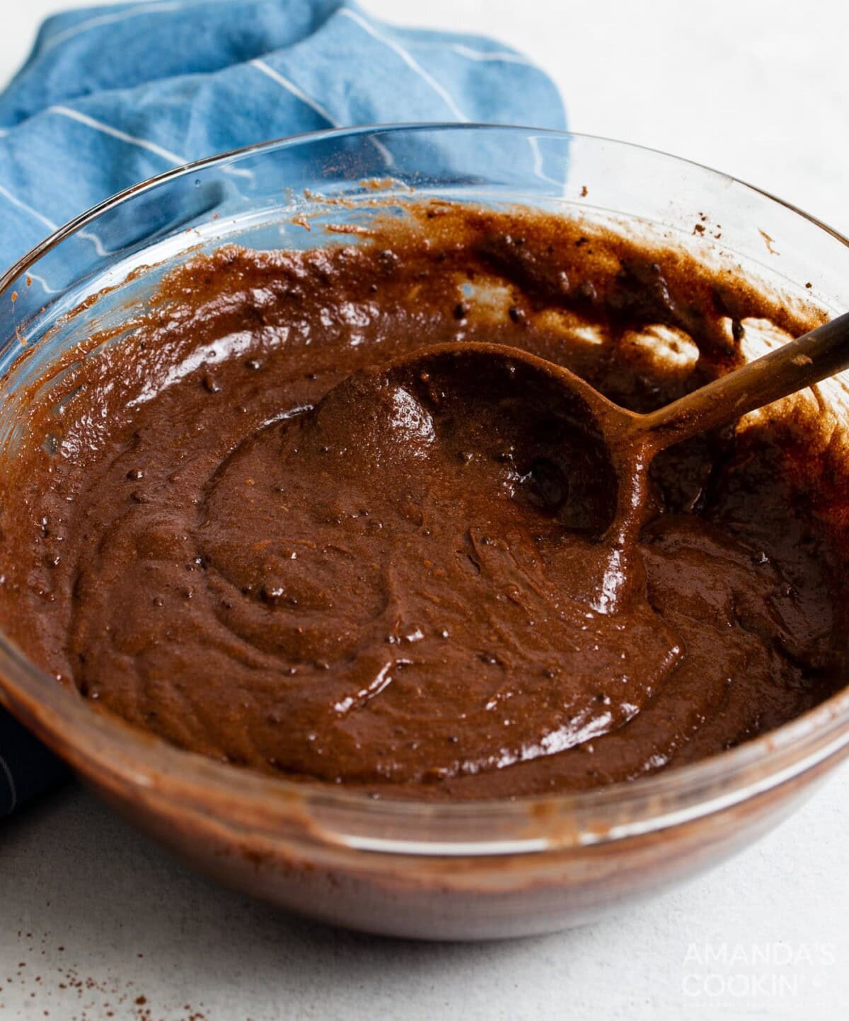 brownie batter in a bowl
