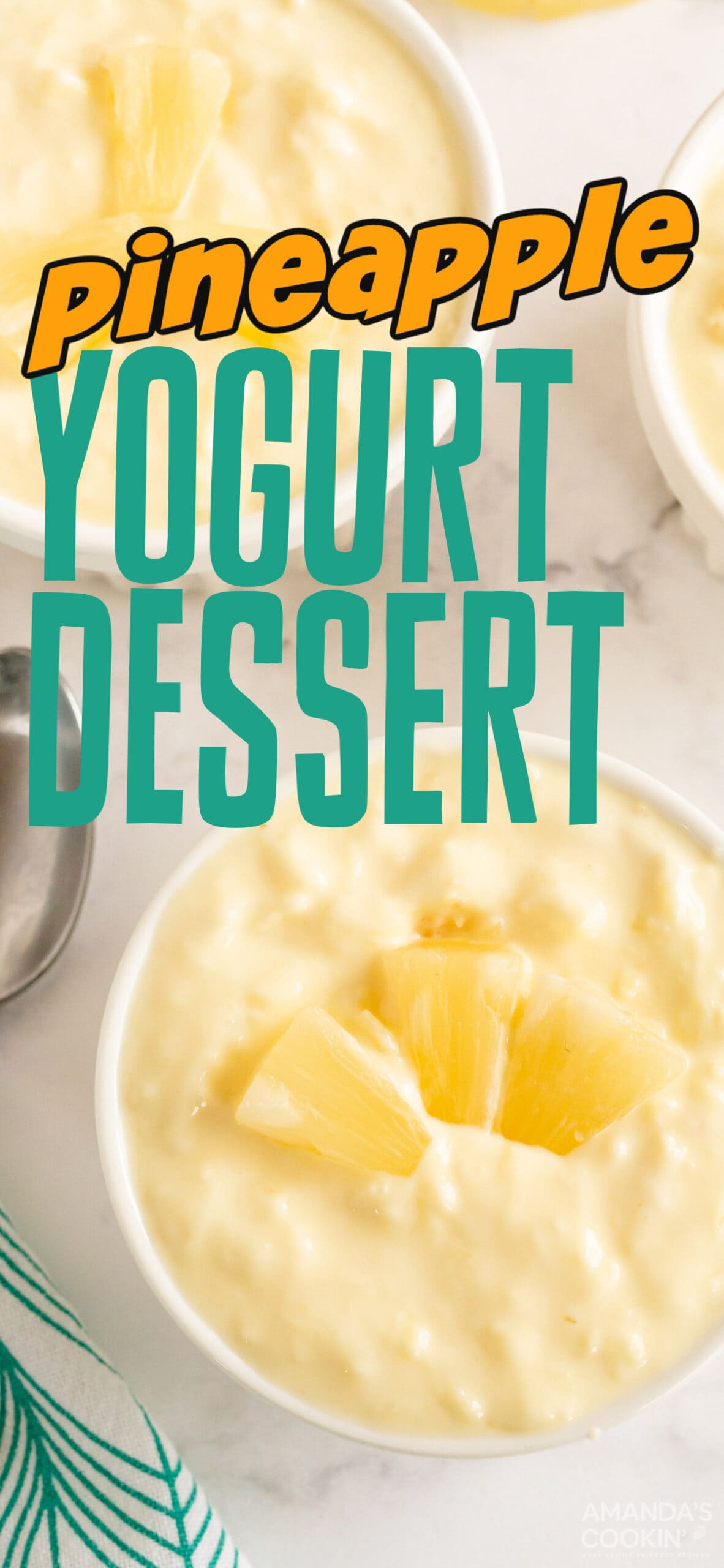 Pineapple Yogurt Dessert Amanda's Cookin' No Bake Desserts