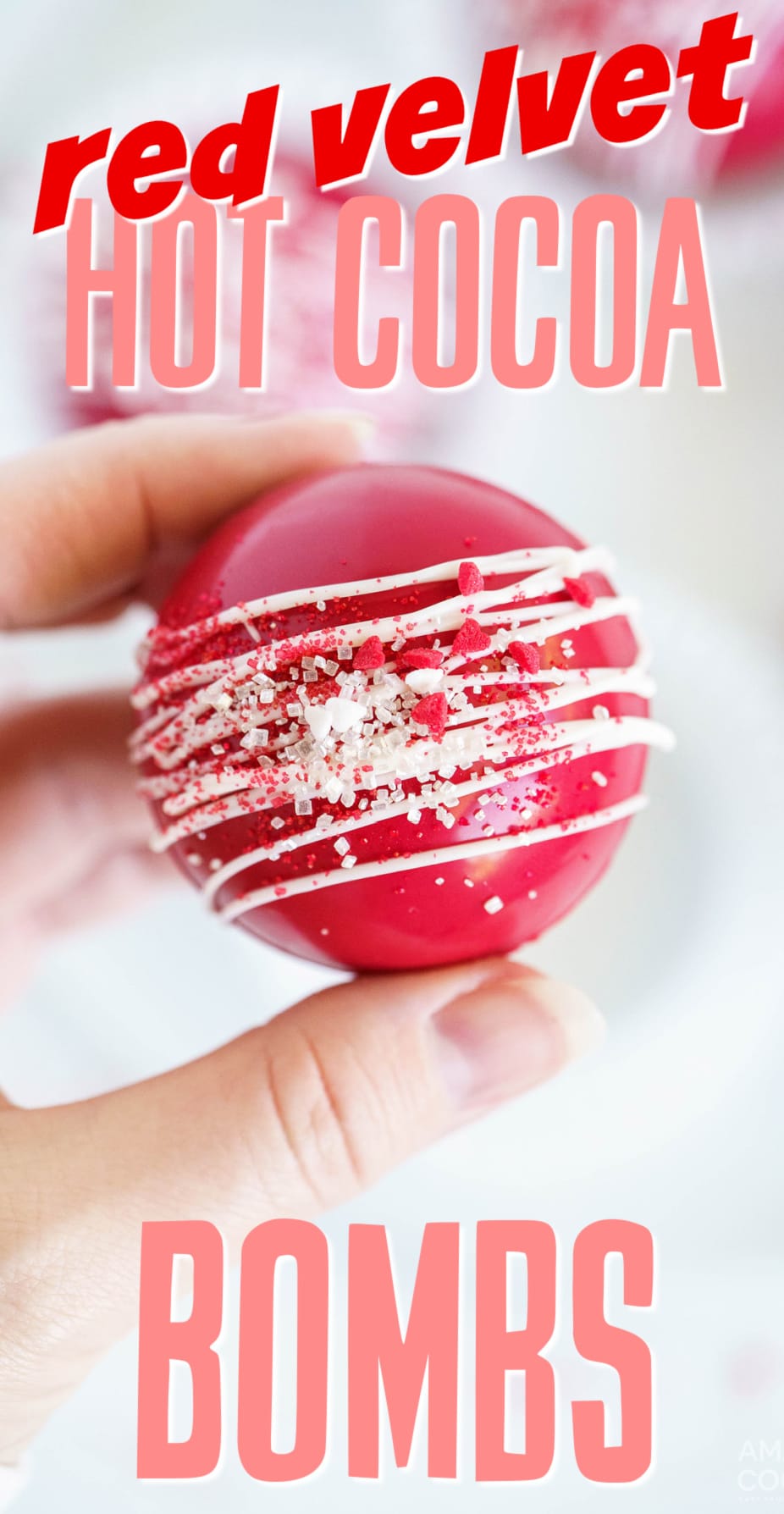 Red Velvet Hot Cocoa Bombs Amanda's Cookin' Candy