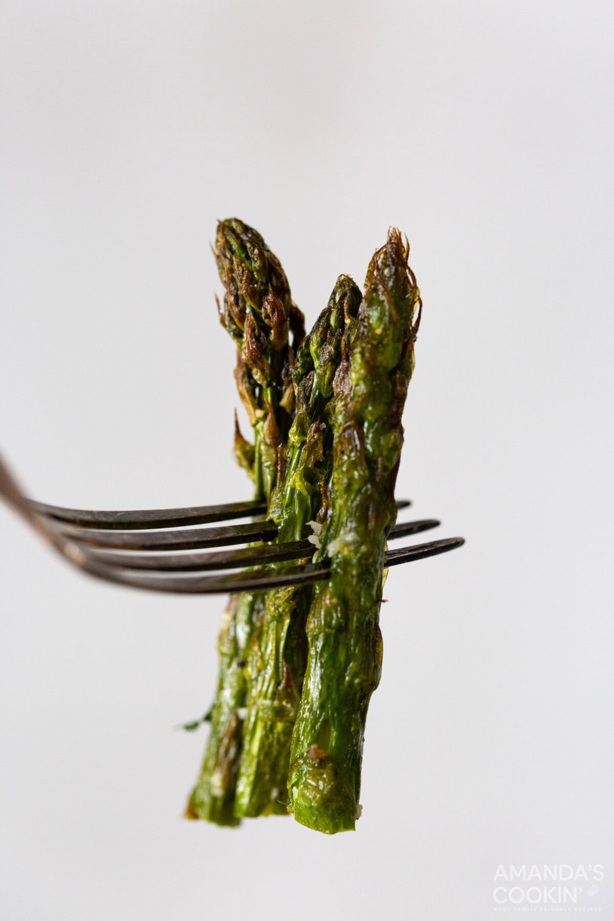 fork of asparagus