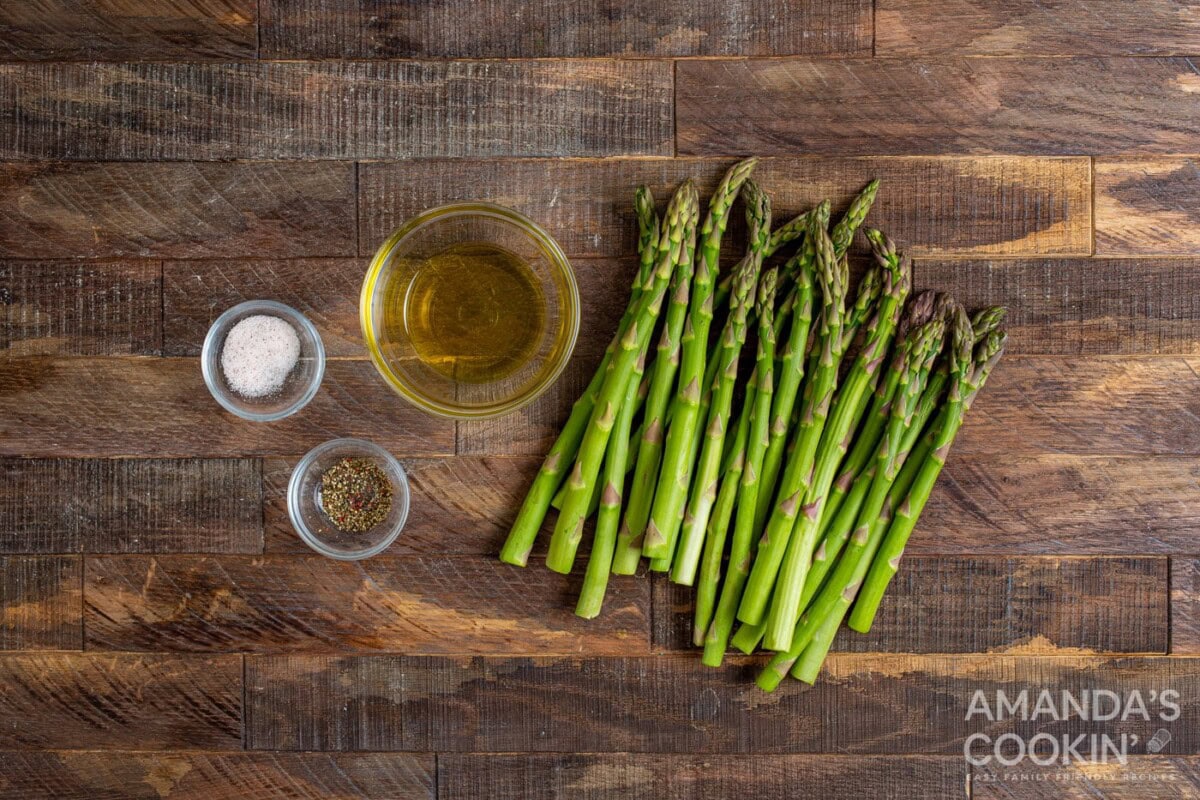 ingredients for Air Fryer Asparagus