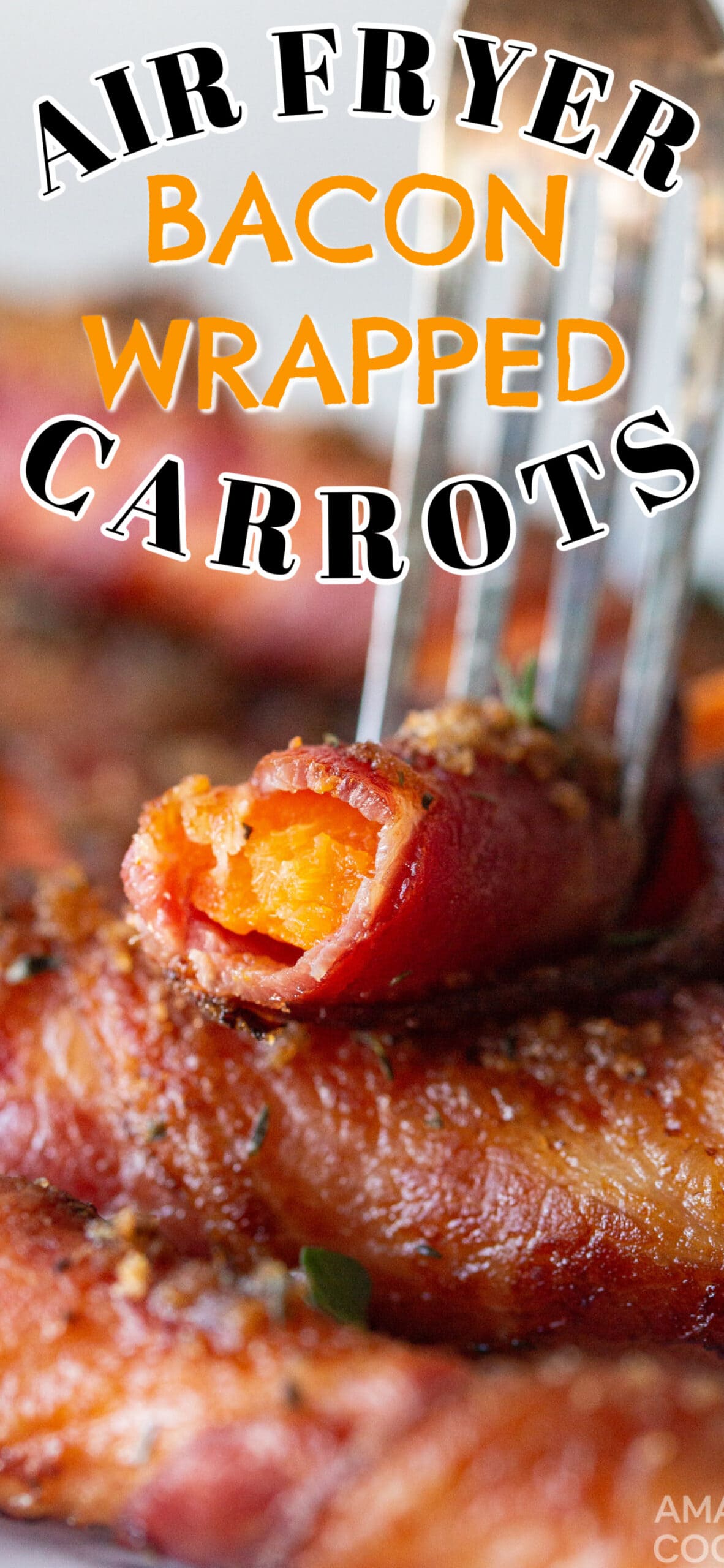 Air Fryer Bacon Wrapped Carrots Amanda's Cookin' Air Fryer Recipes