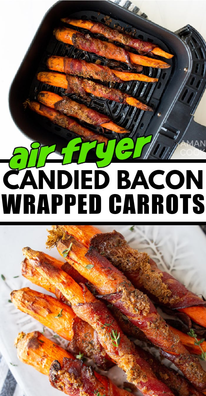 Air Fryer Bacon Wrapped Carrots Amanda's Cookin' Air Fryer Recipes