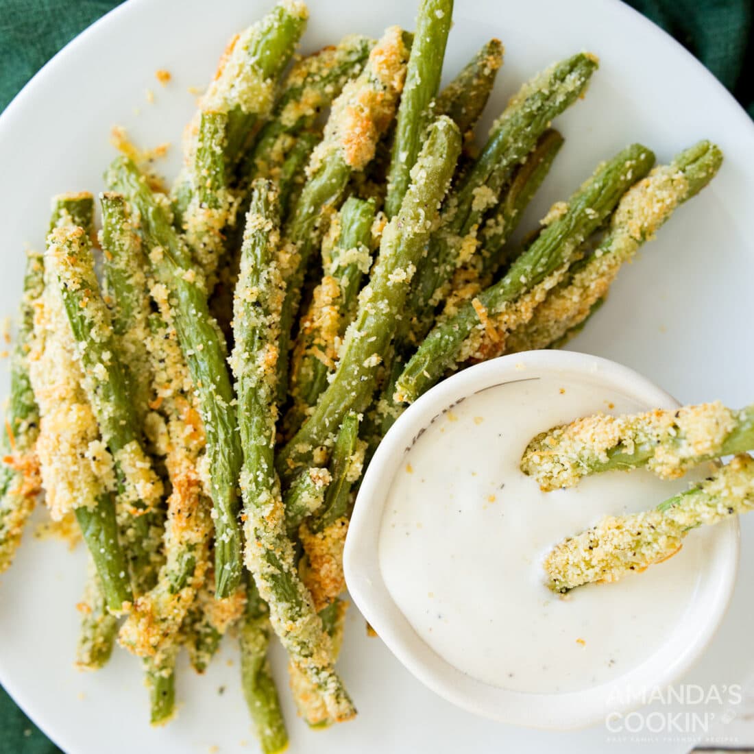 Air Fryer Green Bean Fries Amanda's Cookin' Air Fryer Recipes