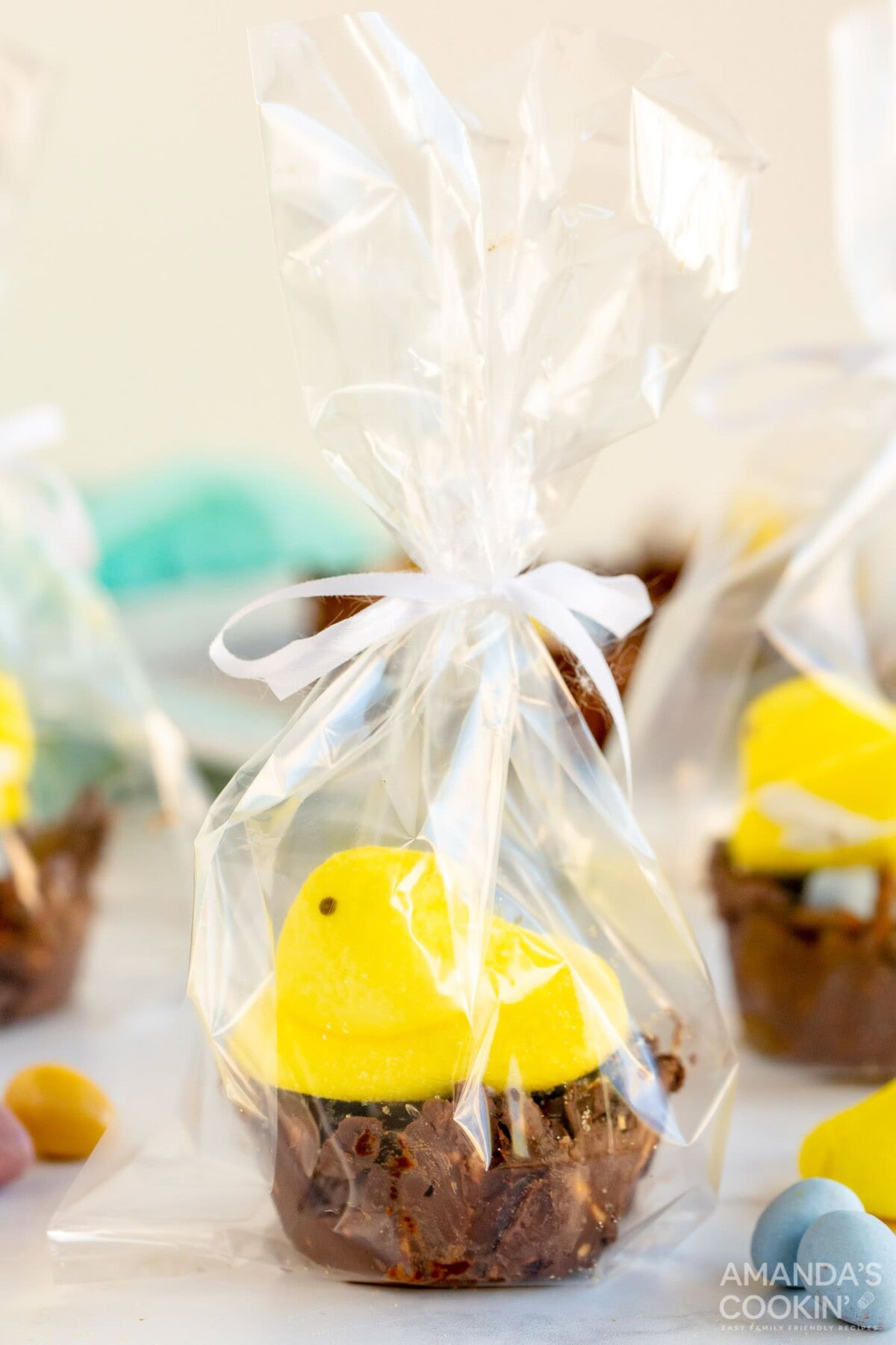 bird nest cookies with Peep