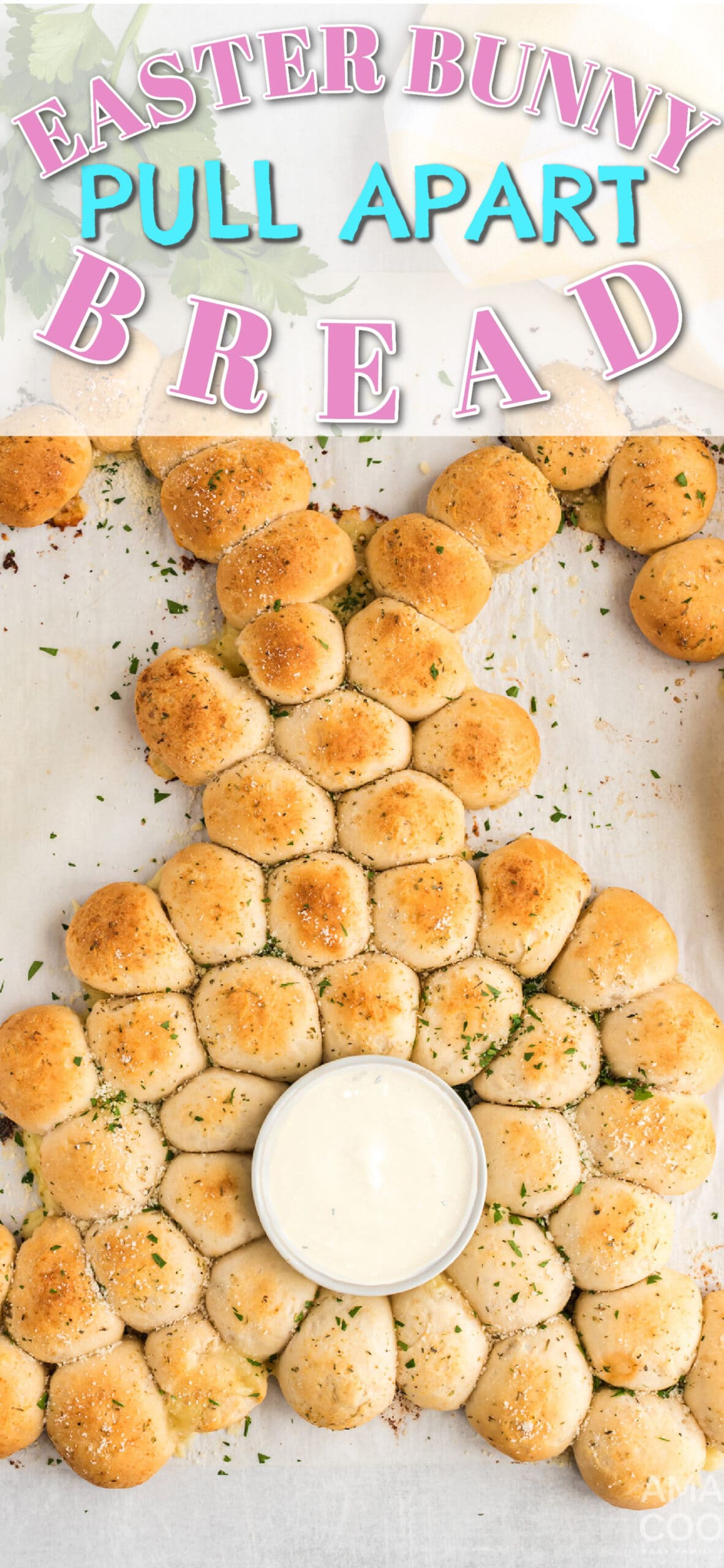 Easter Bunny Pull Apart Bread Amanda's Cookin' Easter