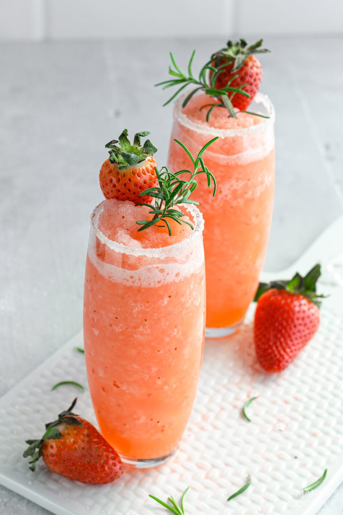 Frozen Strawberry Salty Dog Cocktails
