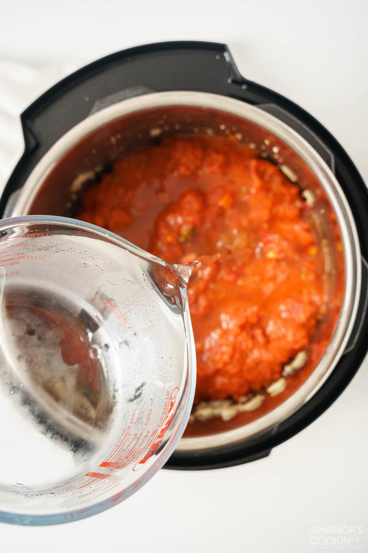 adding water to instant pot