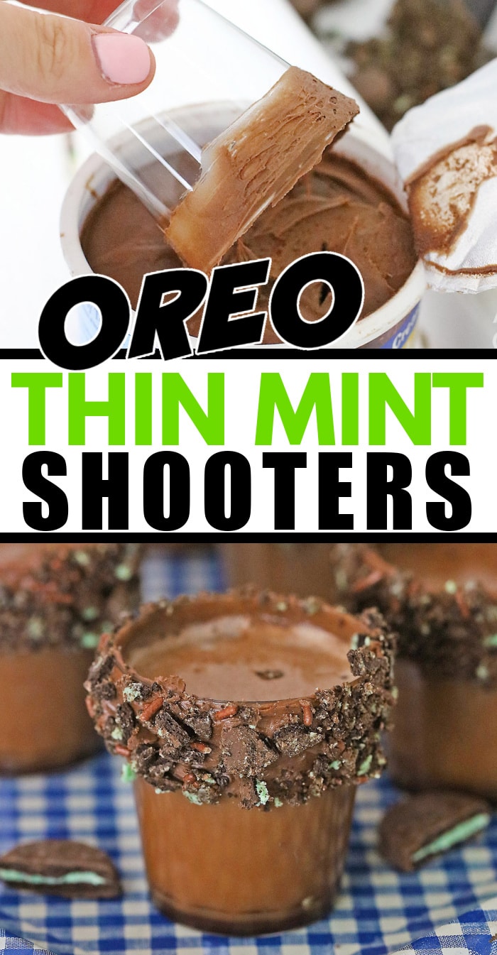 Oreo Thin Mint Shooters - Amanda's Cookin' - Cocktails